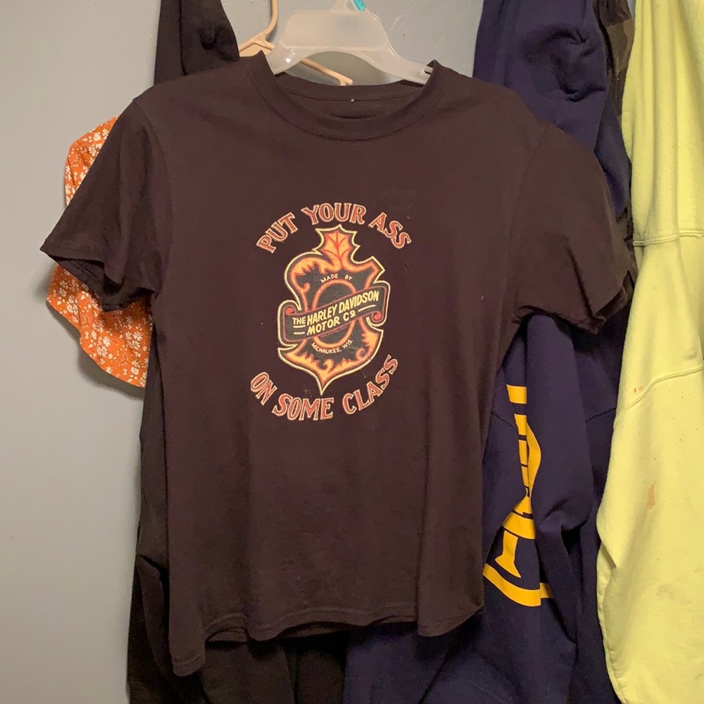 Harley Davidson put your ass on some class tee